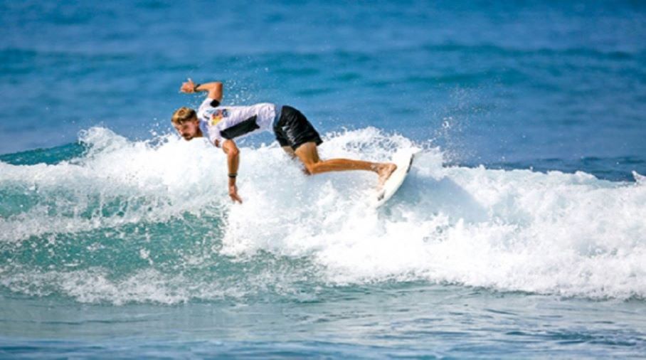 Surfing in Hikkaduwa South Coast of Sri Lanka