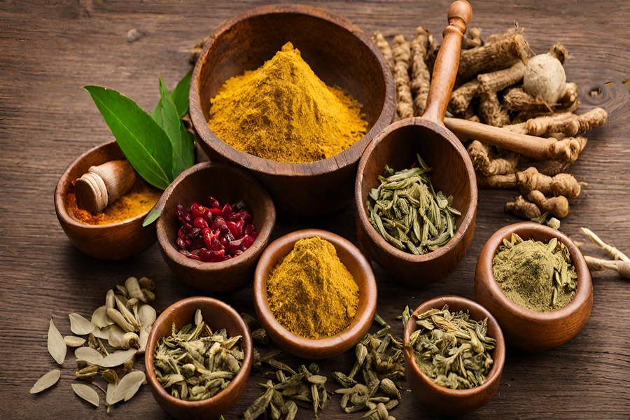 Natural remedies using herbs, Ayurveda, Welness and Meditation