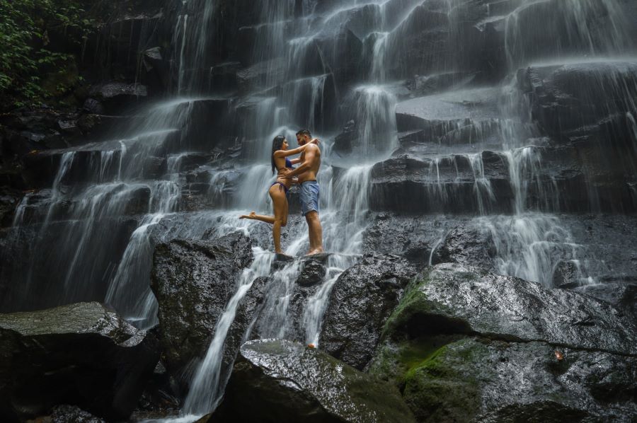 romantic outing to Kanto Lampo Waterfall